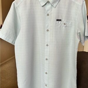 Columbia Men's Sky Blue Casual Button-Down Shirt